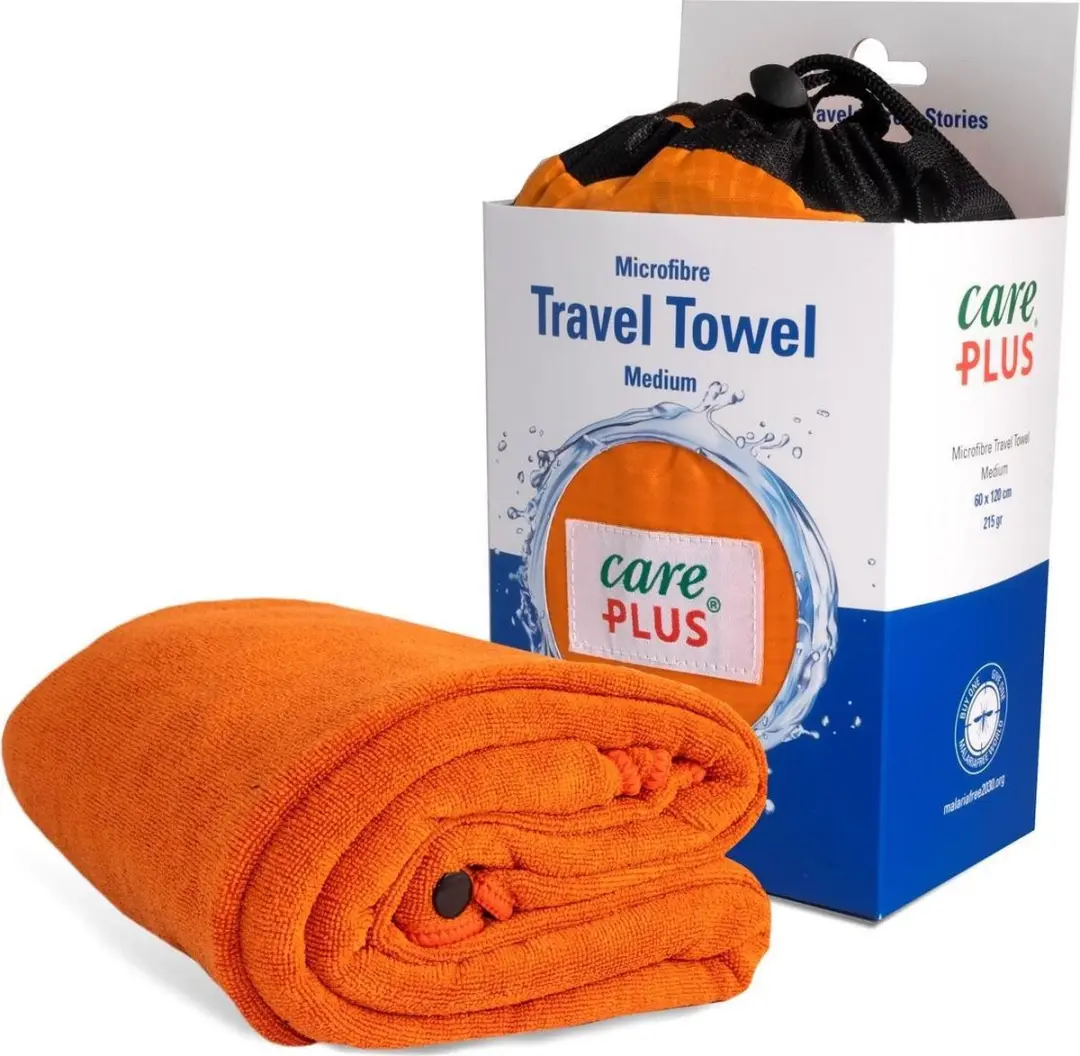 Care Plus Reishanddoek Microvezel Medium 60x120cm - Oranje
