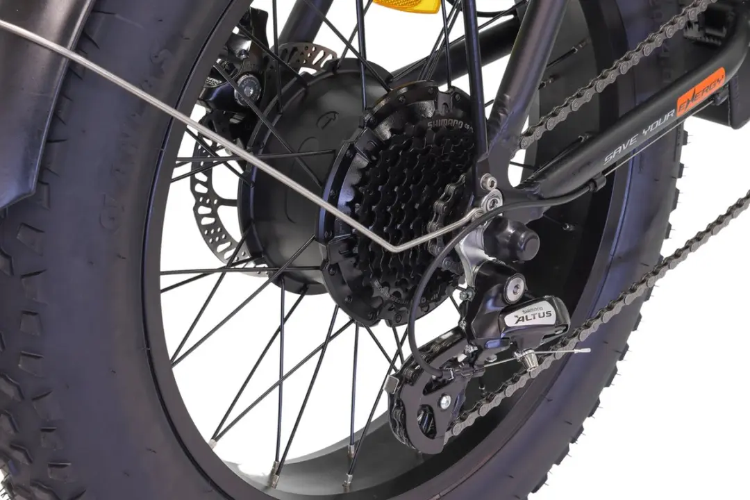 Altec Focus Elektrische Fatbike 20" - 8 Versnellingen - Zwart