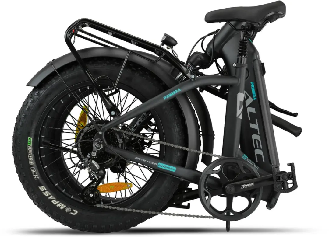Altec Primera Fatbike Vouwfiets 20" - 250W - 480Wh - Mat Zwart