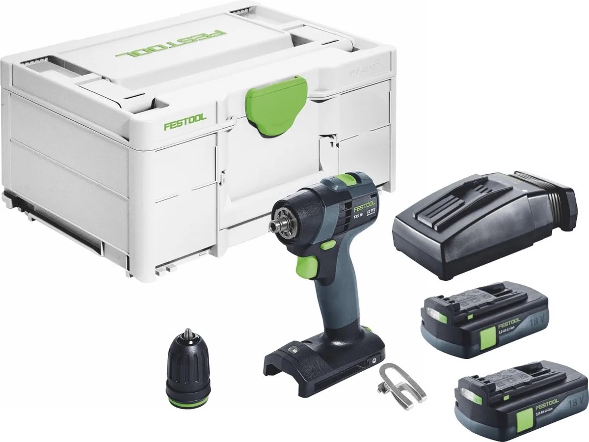 Festool TXS 18-Basic Accuboormachine 18V - 2x 3,0Ah Accu