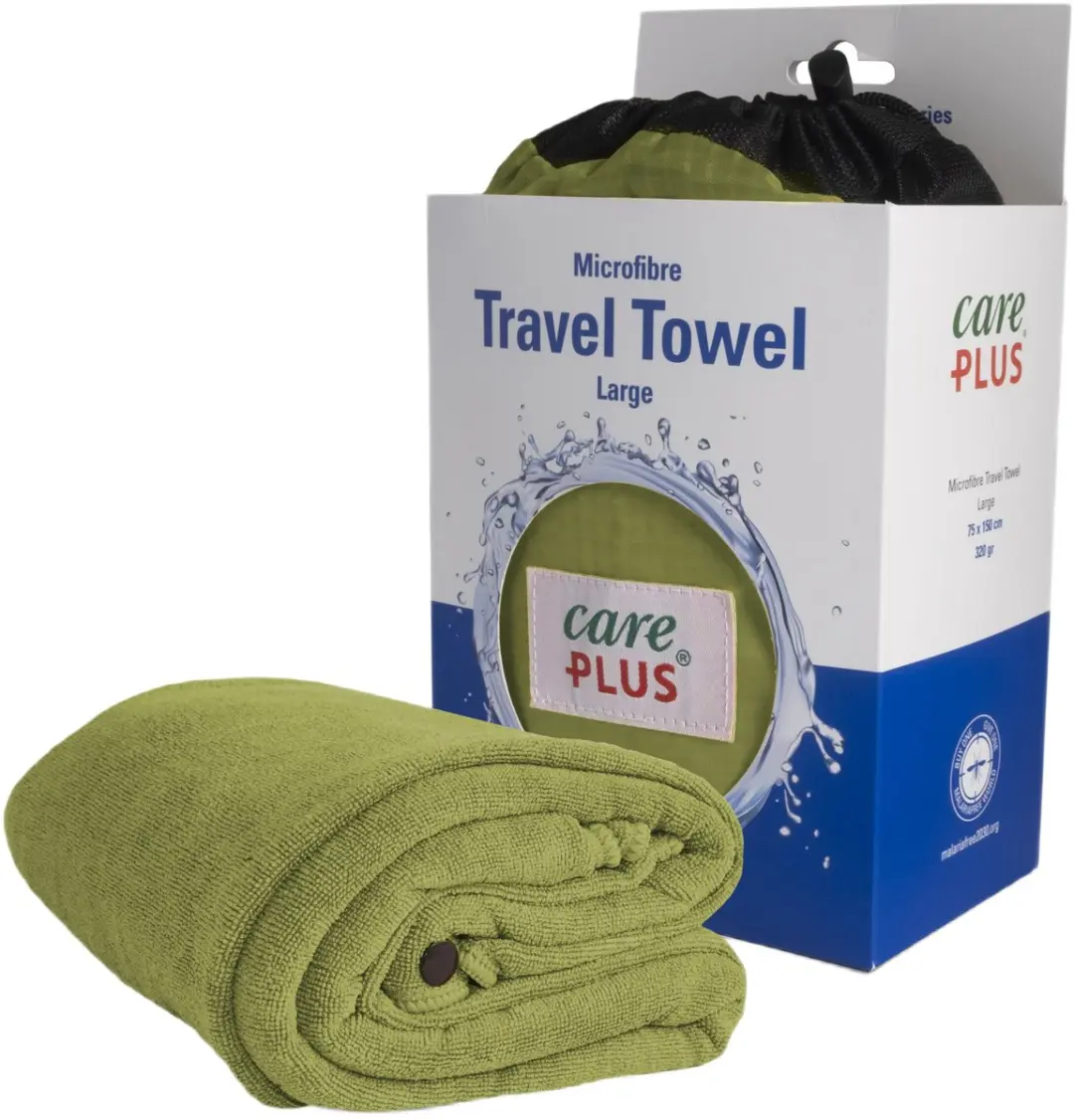 Care Plus Reishanddoek Microvezel Large 75x150cm - Groen