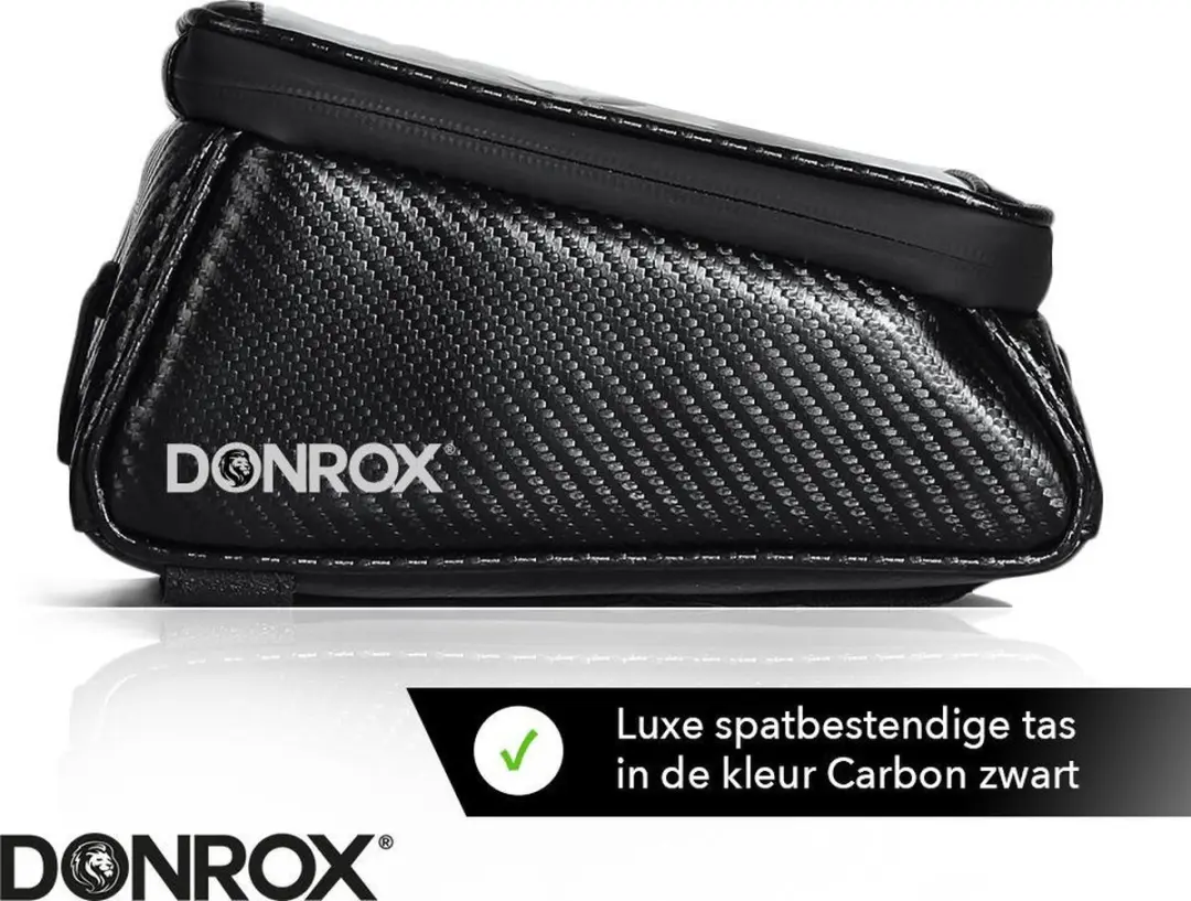DONROX Ride F500 Fietstas 1.2L - Carbon Zwart