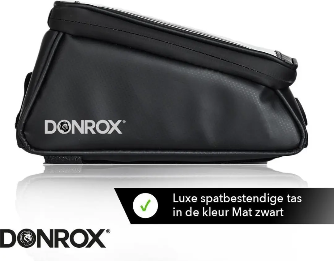 DONROX Ride F500 Fietstas - 1.2L - Mat Zwart