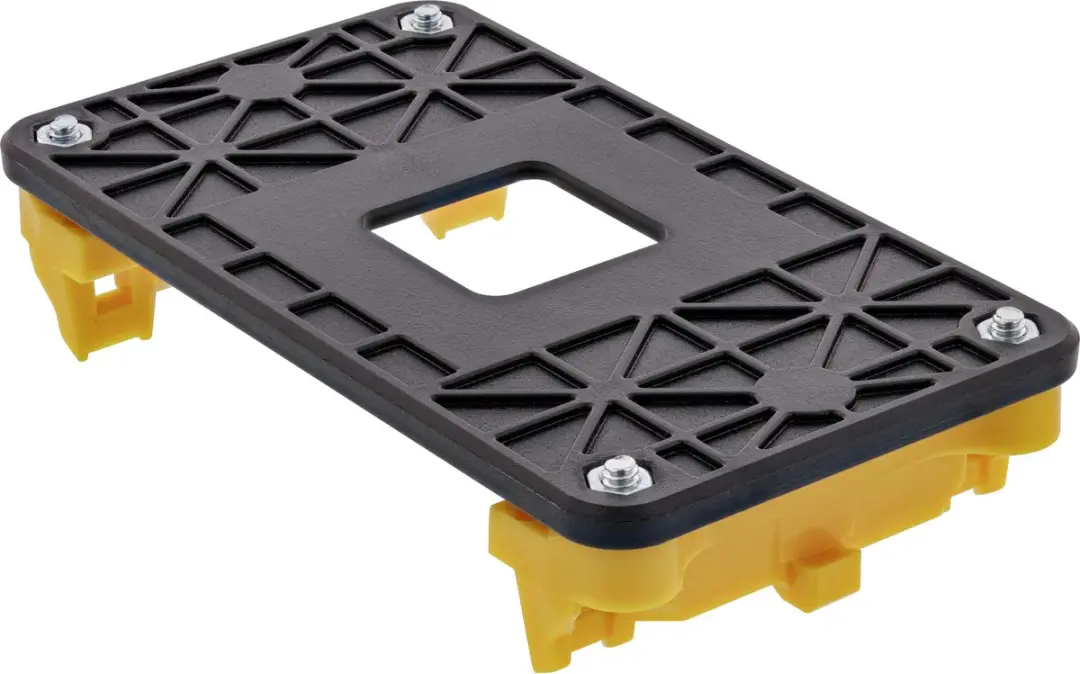 InLine Montageframe AMD K8/AM2/AM3/FM1 - Zwart/Geel