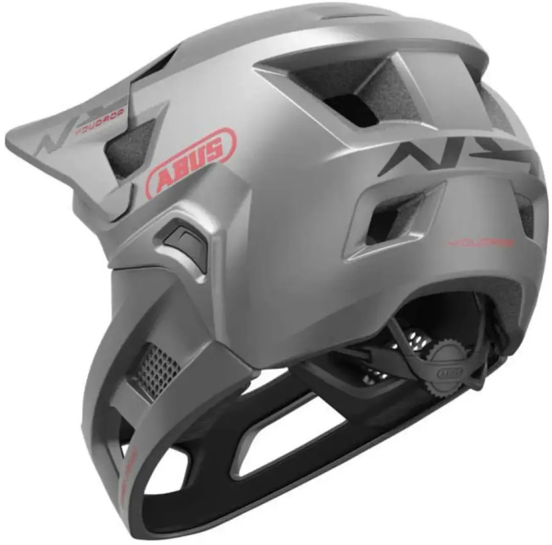 ABUS YouDrop FF Ti Fietshelm - 48-55cm - Zilver - afbeelding 2 van 4
