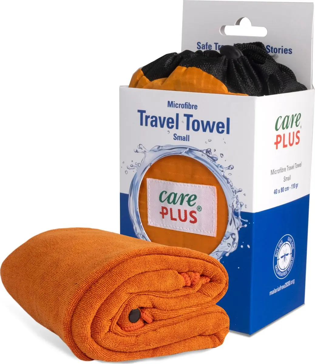 Care Plus Reishanddoek Microfibre Small 40x80cm - Oranje