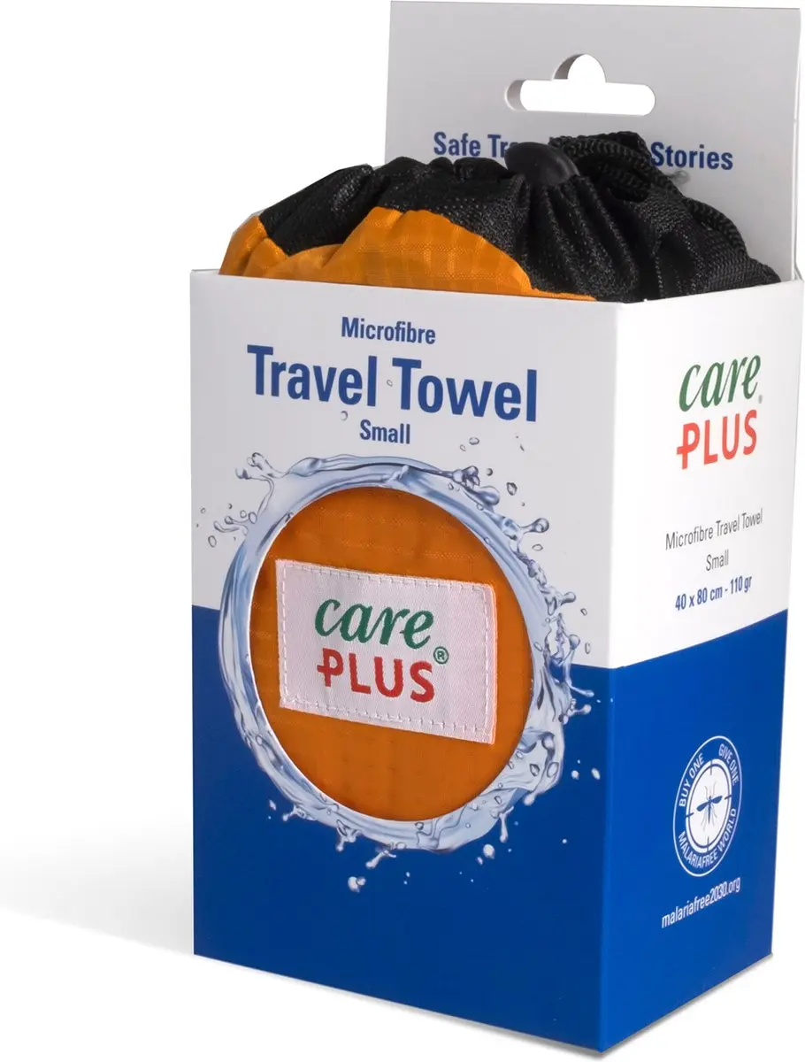 Care Plus Reishanddoek Microfibre Small 40x80cm - Oranje