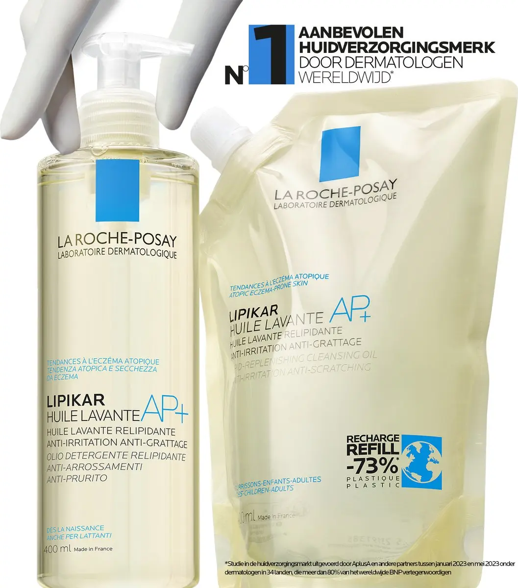 La Roche-Posay Lipikar Wasolie AP+ Navulverpakking 400ml