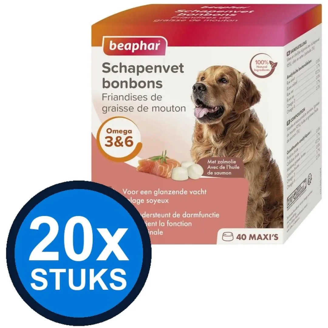 Beaphar Schapenvet Bonbons Zalm 245g