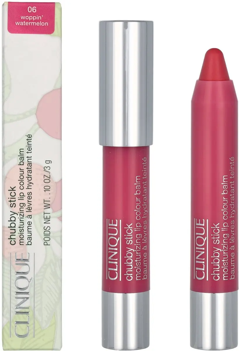 Clinique Chubby Stick Moisturizing Lip Colour Balm 06 Woppin' Watermelon - 3g