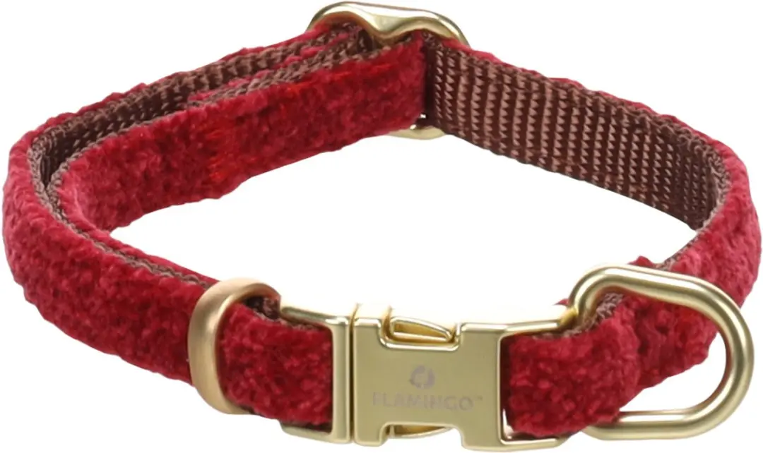 Flamingo Hond Halsband Saba Rood XS