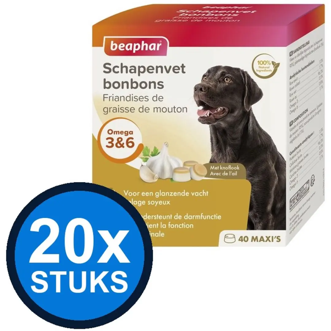 Beaphar Schapenvet Bonbons Knoflook 245g