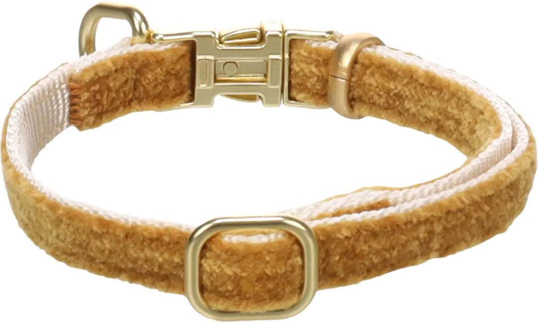 Flamingo Hond Halsband Saba Geel XS