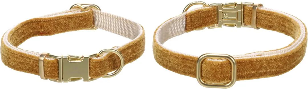 Flamingo Hond Halsband Saba Geel XS