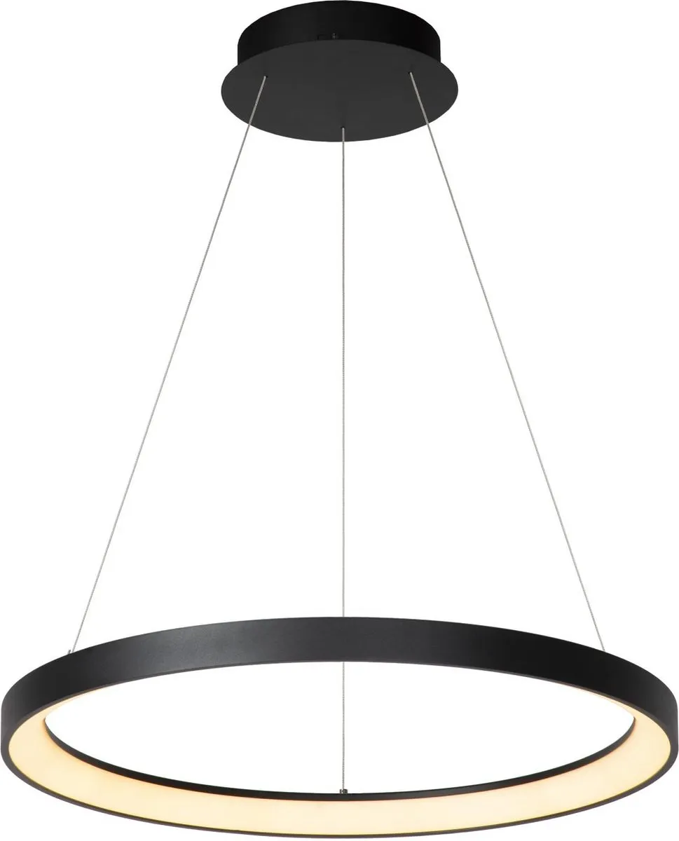 Lucide Vidal Hanglamp Ø58cm - LED 48W 2700K - Zwart