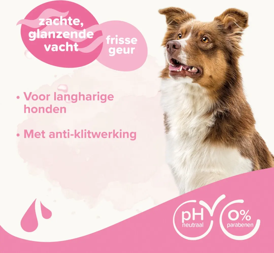 Beaphar Shampoo Hond Langharige Vacht 1L - 3 Stuks