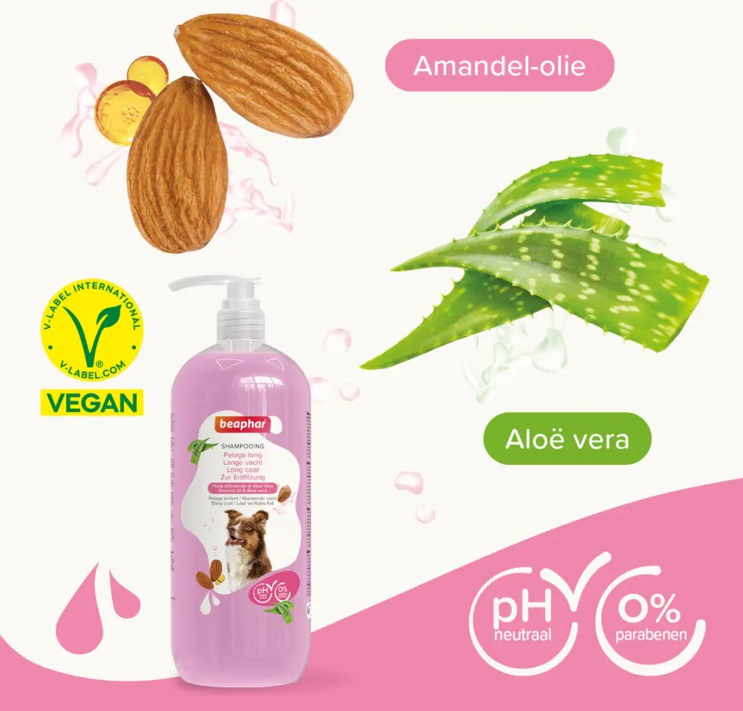 Beaphar Shampoo Hond Langharige Vacht 1L - 3 Stuks
