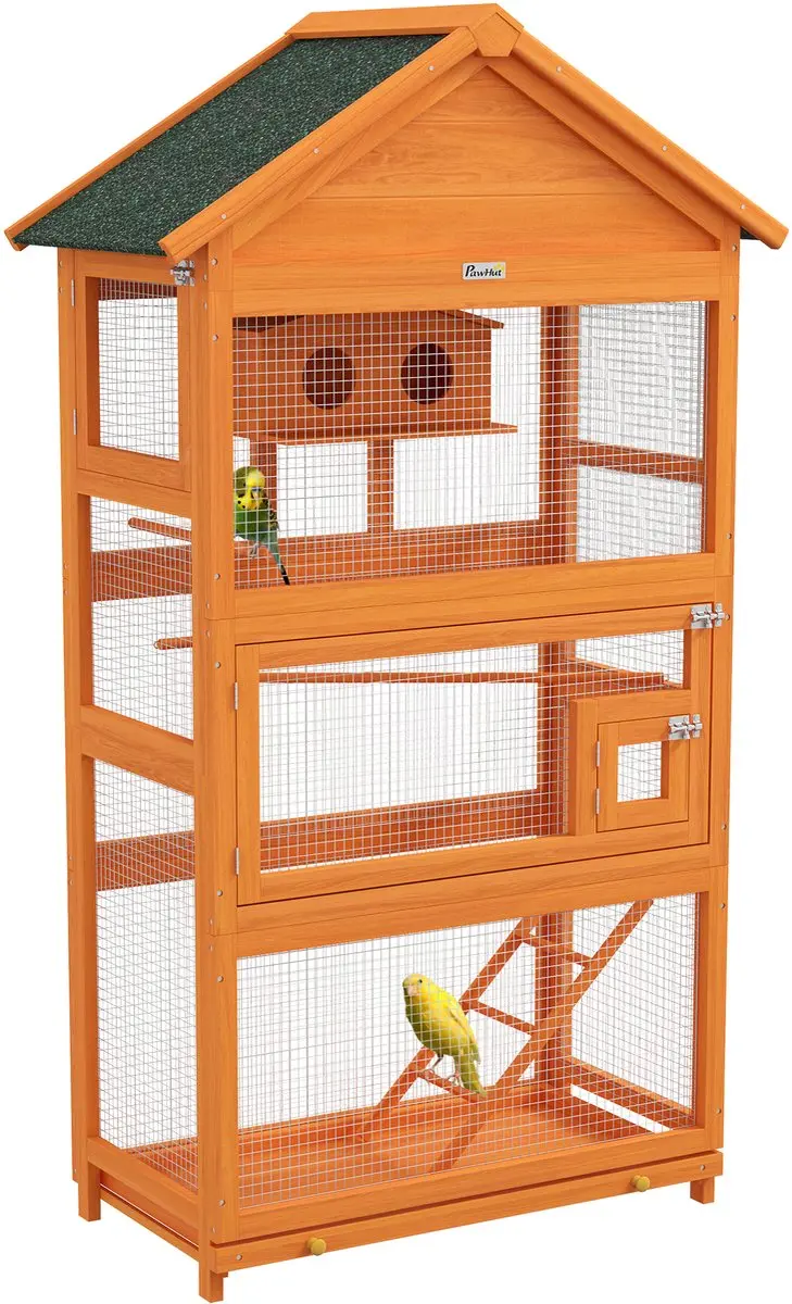 Pawhut Vogelkooi Staand 92x52x171cm