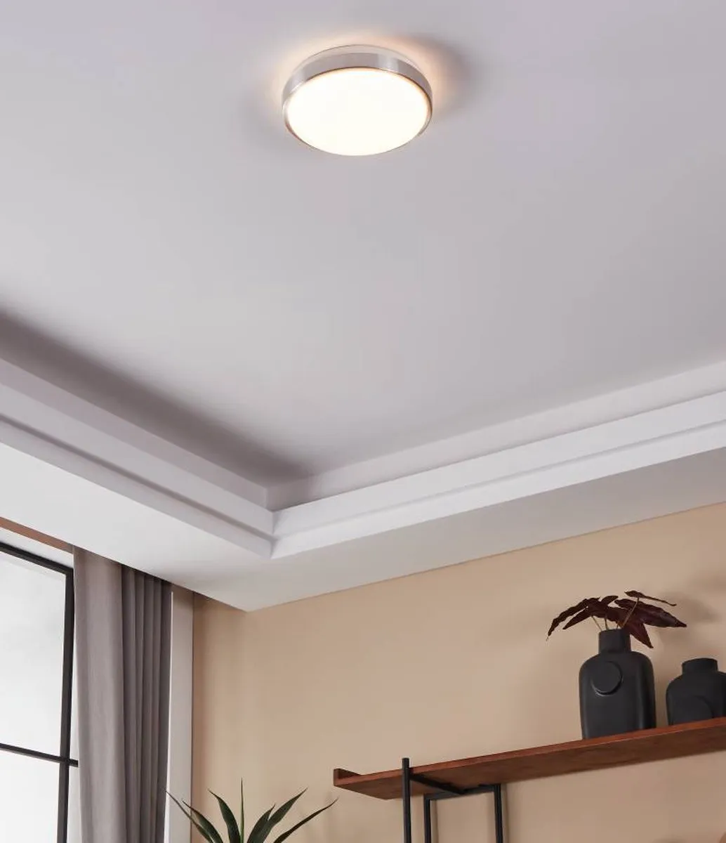 Eglo Competa 1 Wandlamp - 1 Lichtpunt 3000K Wit/Nikkel-Mat