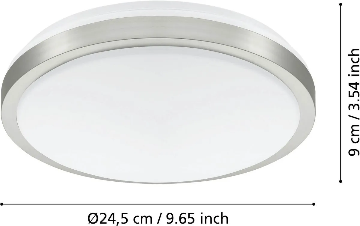 Eglo Competa 1 Wandlamp - 1 Lichtpunt 3000K Wit/Nikkel-Mat - afbeelding 6 van 6