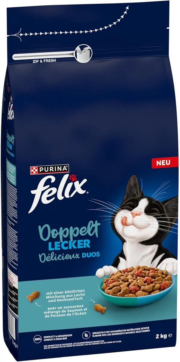Purina Felix Dubbel Lekker Vis Droogvoer 2kg