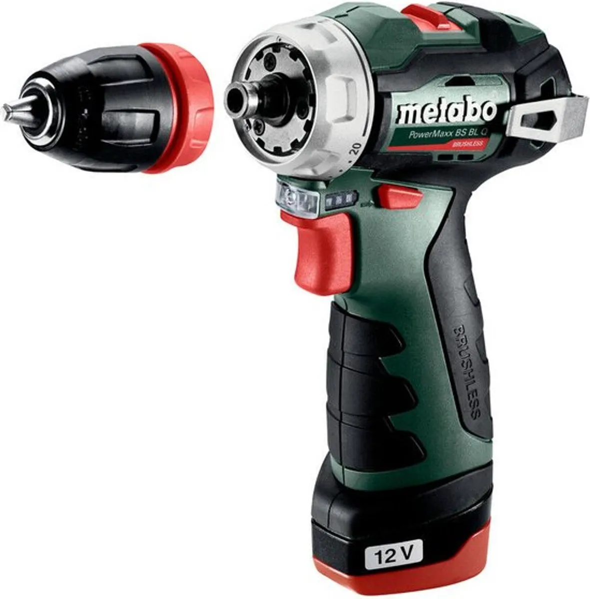 Metabo PowerMaxx BS BL Q 601749500 Accuboorschroefmachine 12V - 2x2Ah - 2 snelheden - afbeelding 6 van 6