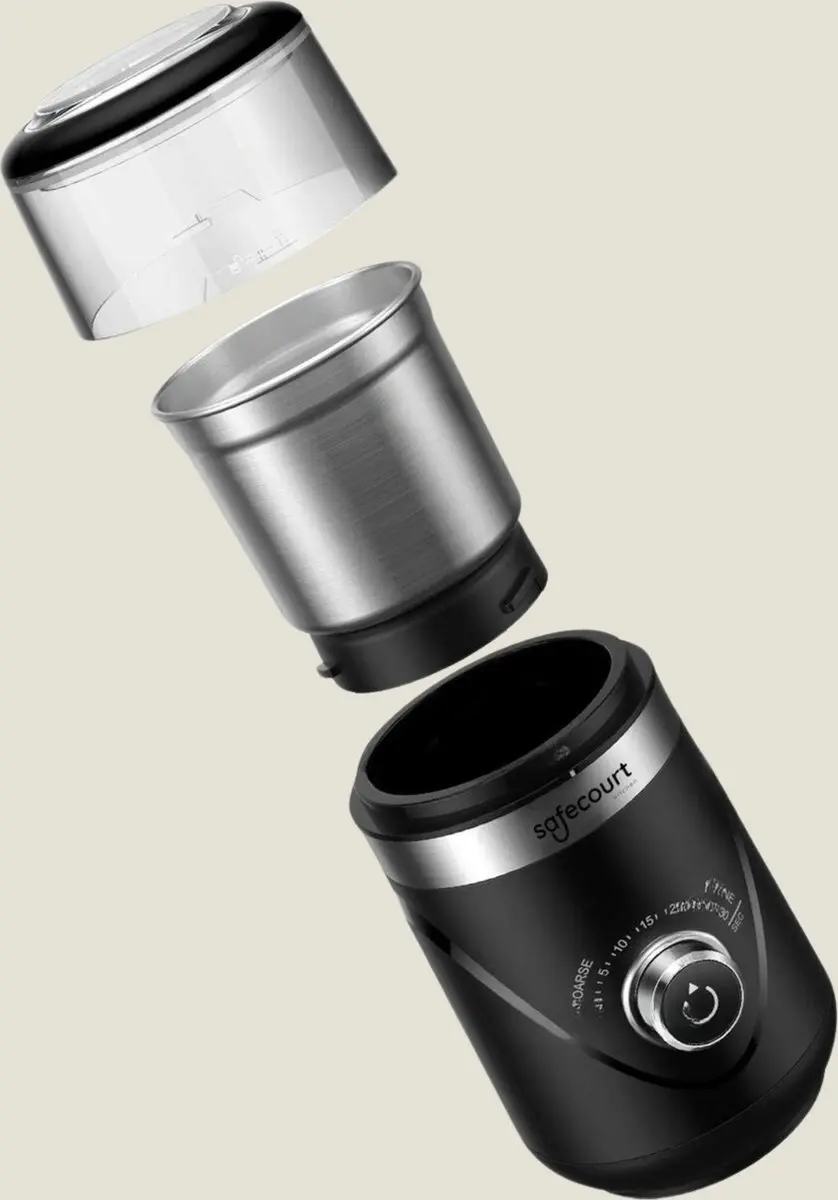Safecourt Kitchen Elektrische Koffiemolen 001 - 200W - 400ml - Zwart