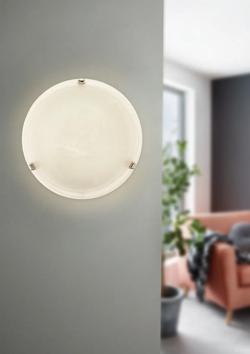 Eglo Salome Plafondlamp E27 - Ø30cm - Grijs/Wit
