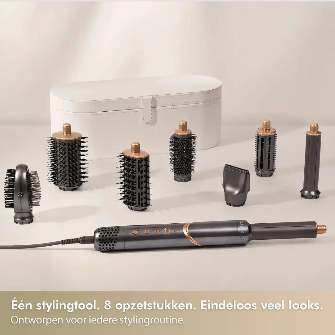 Dryze ProFlex Airstyler 8-in-1 - Graphite met rosé