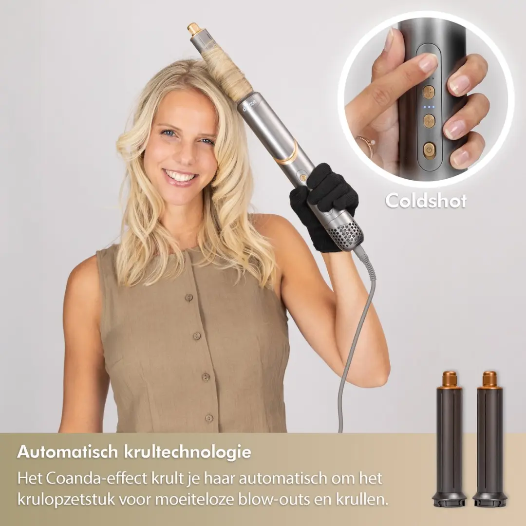 Dryze ProFlex Airstyler 8-in-1 - Graphite met rosé