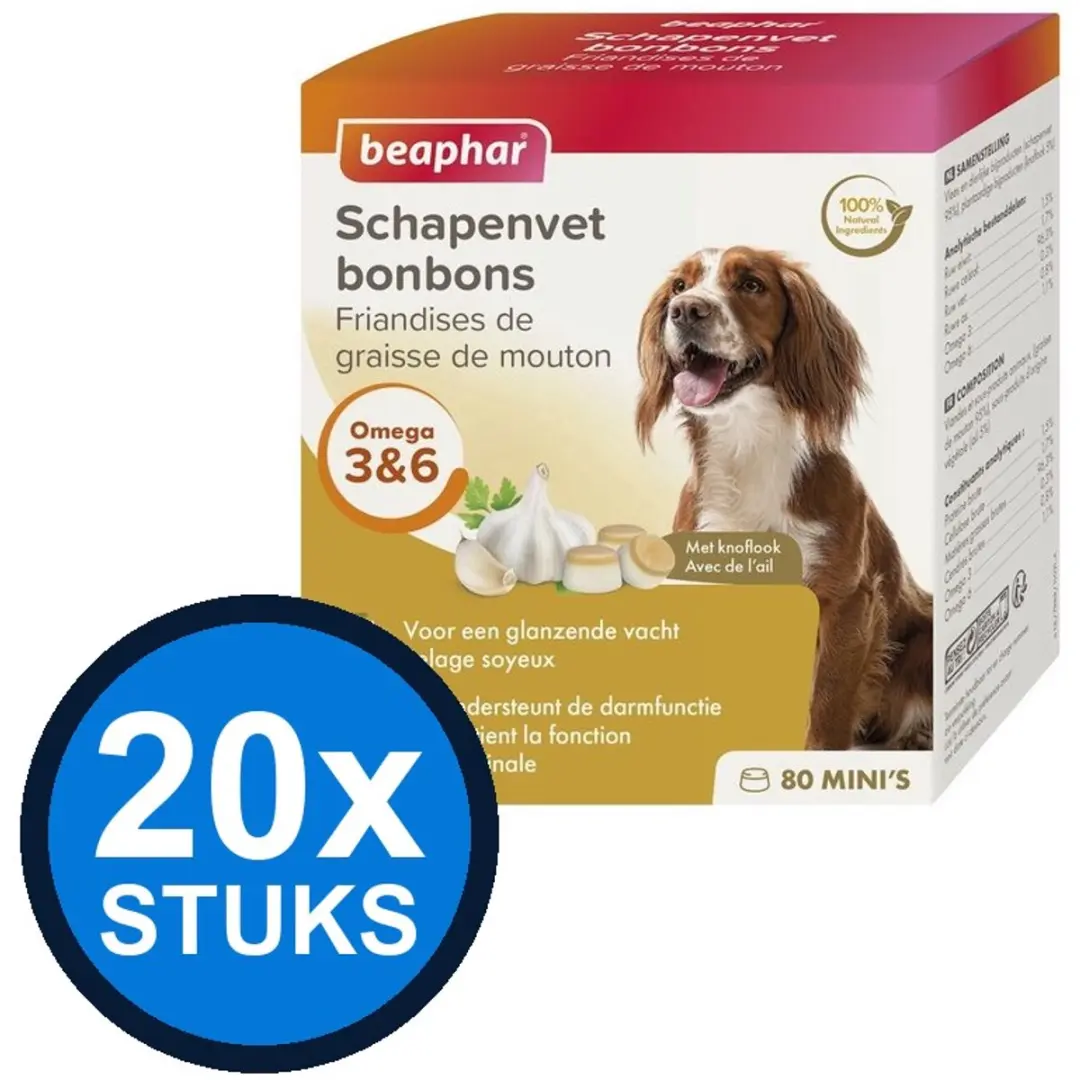 Beaphar Schapenvet Bonbons Mini Knoflook 245g