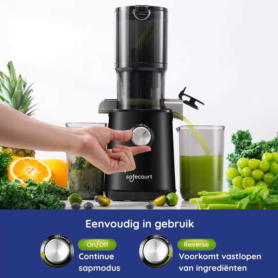 Safecourt Kitchen Sapcentrifuge SJ400 - Zwart