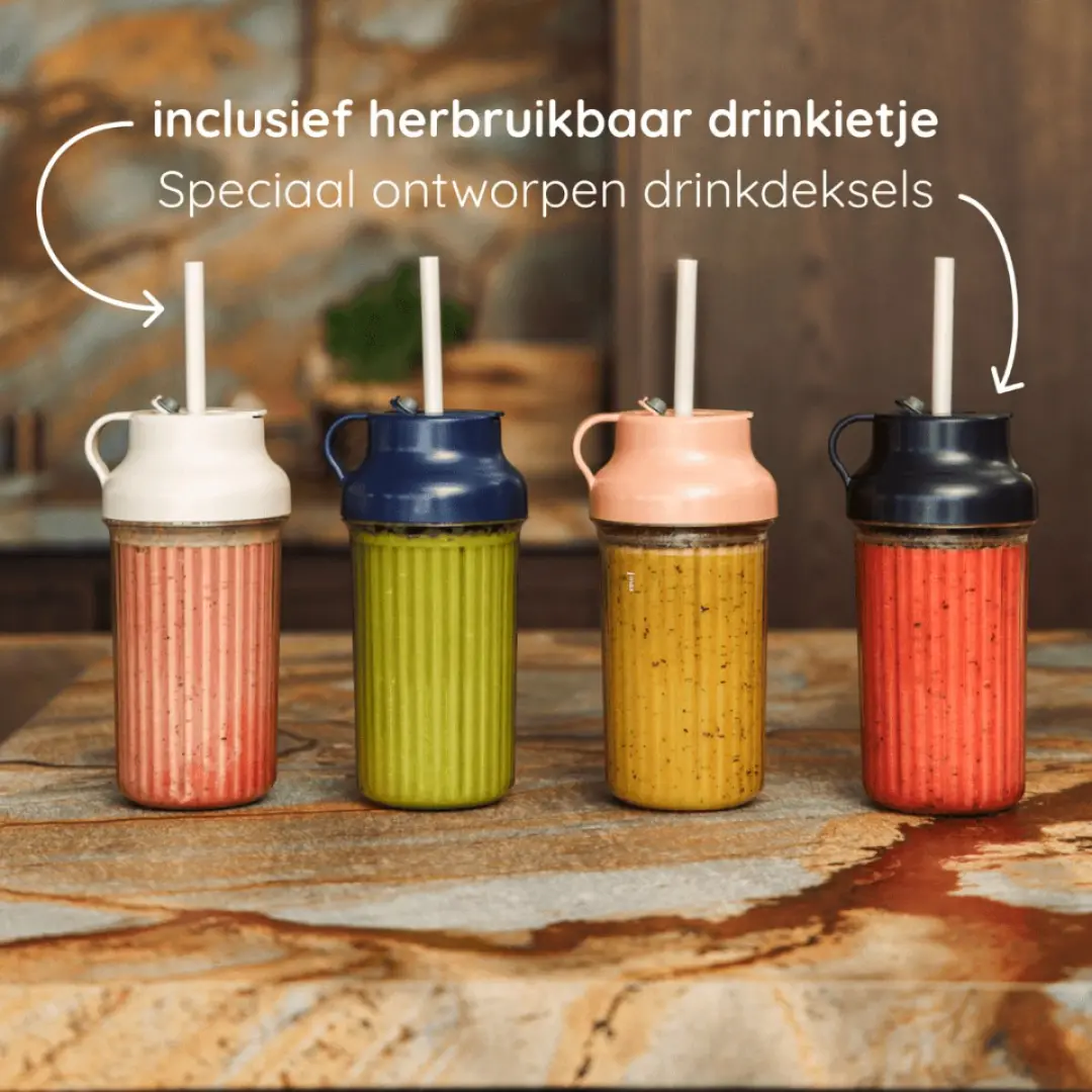 Safecourt Kitchen PureBlend 1000W Smoothiemaker - Blauw
