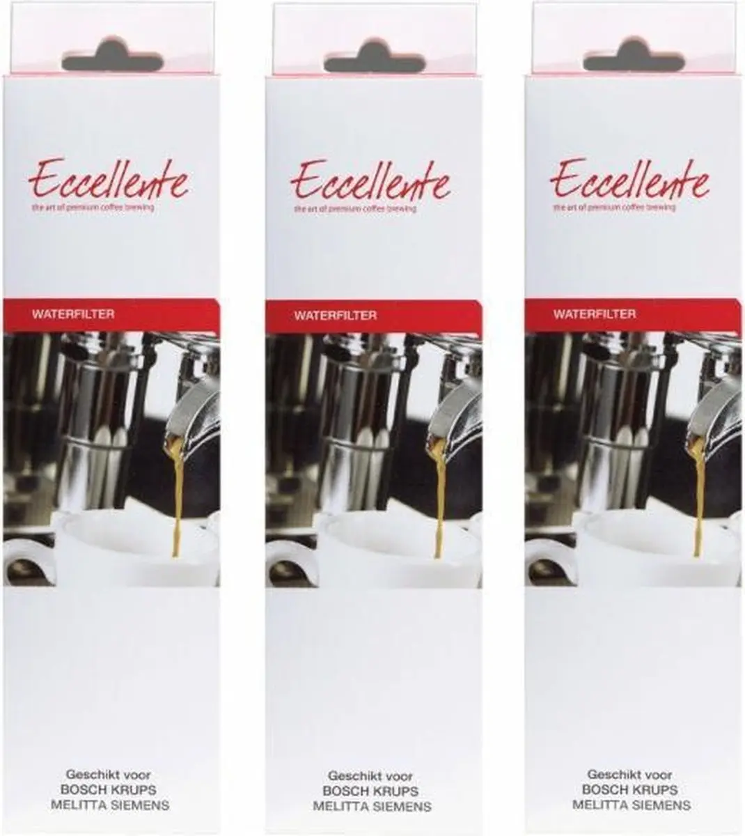Eccellente Waterfilter E-074 - 3 Stuks - o.a. Siemens/Bosch