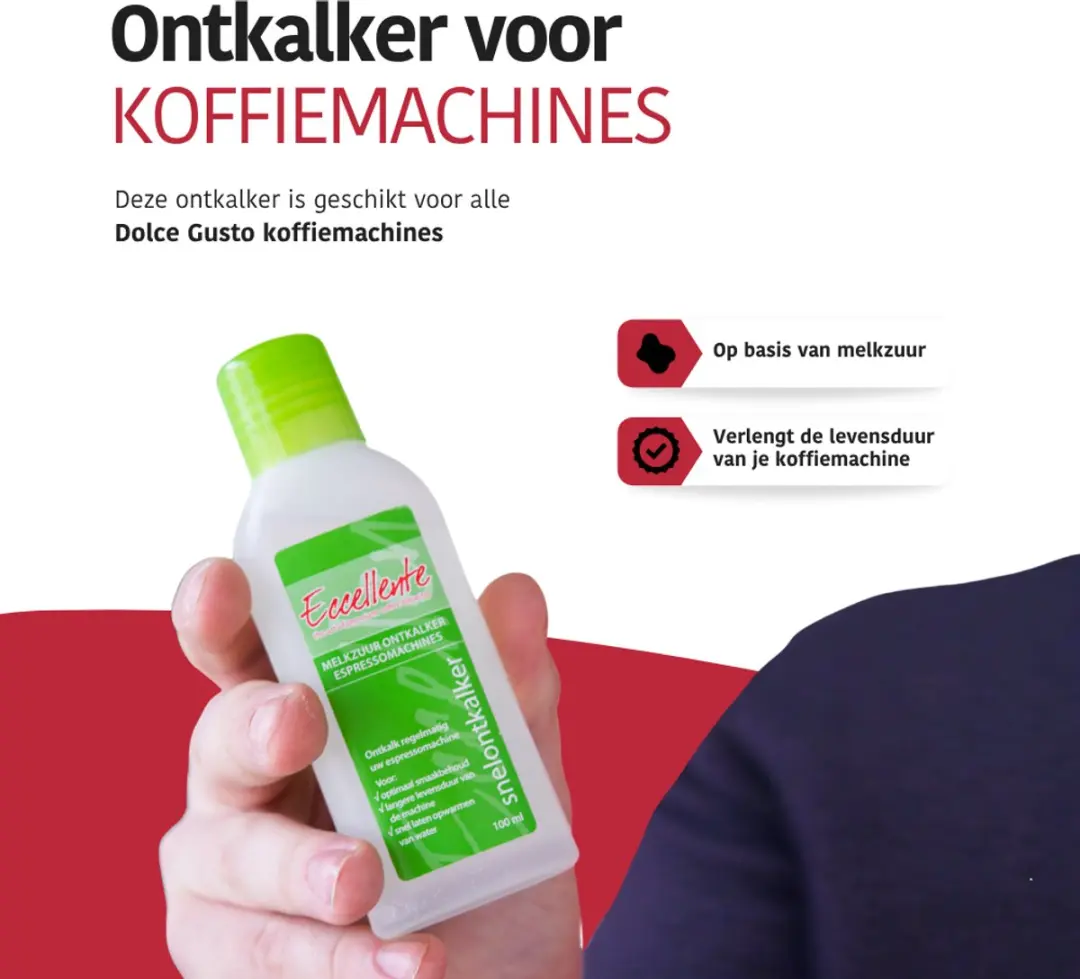Eccellente Ontkalker Dolce Gusto 12x - 100ml - o.a. Genio