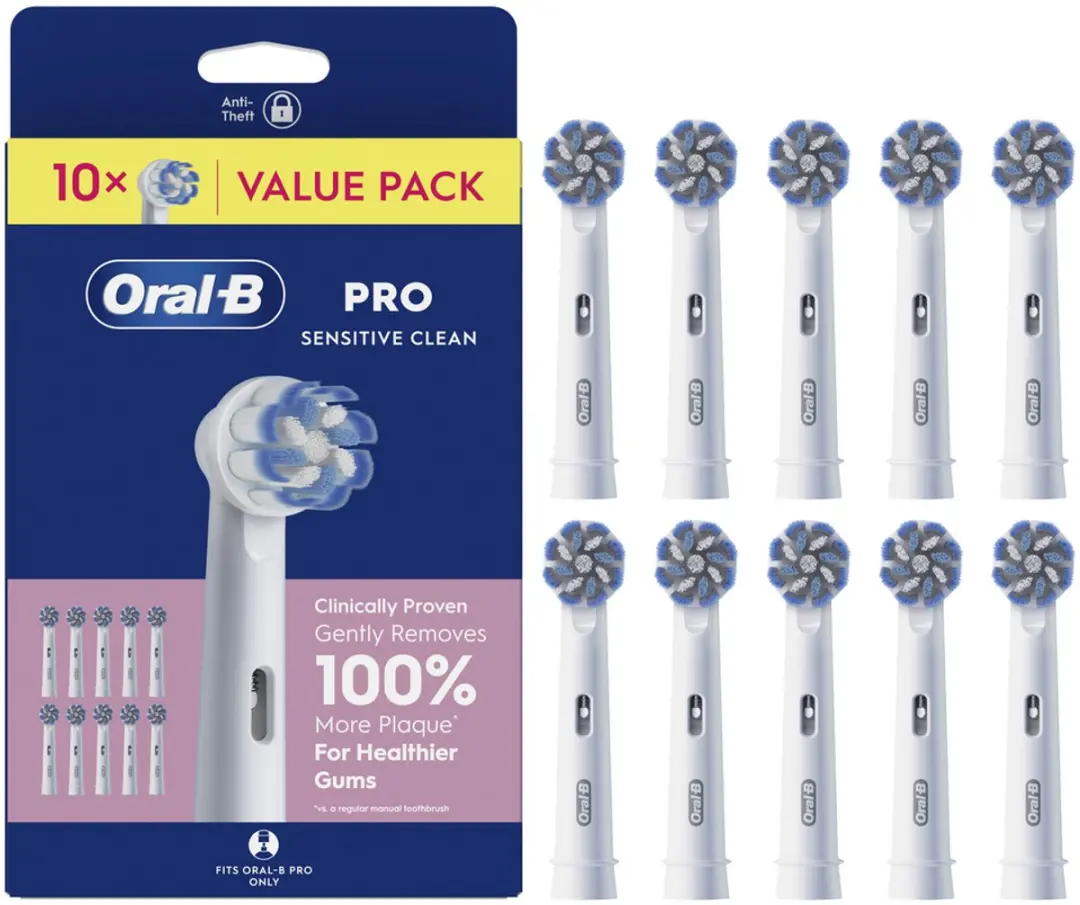 Oral-B Pro Sensitive Clean Opzetborstels 10 Stuks