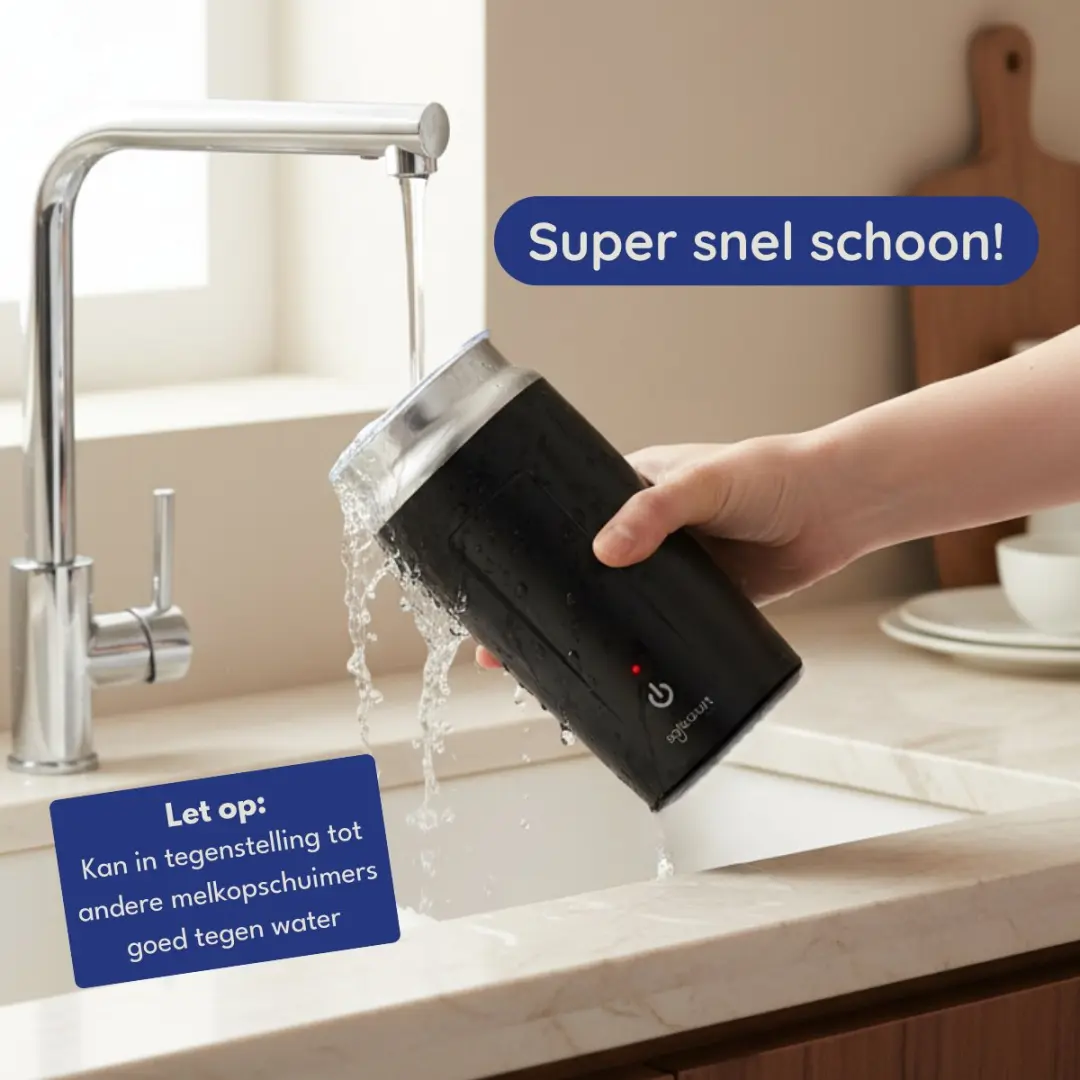 Safecourt Kitchen MMF-100 Elektrische Melkopschuimer 500W - 4 Snelheden - Zwart