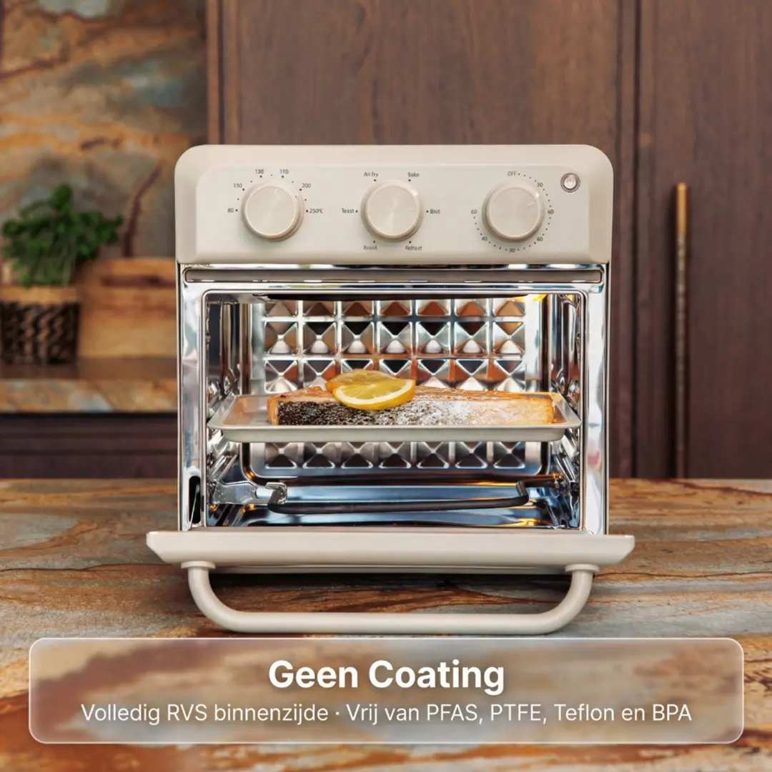 Safecourt 6-in-1 Airfryer Oven Beige - 1400W