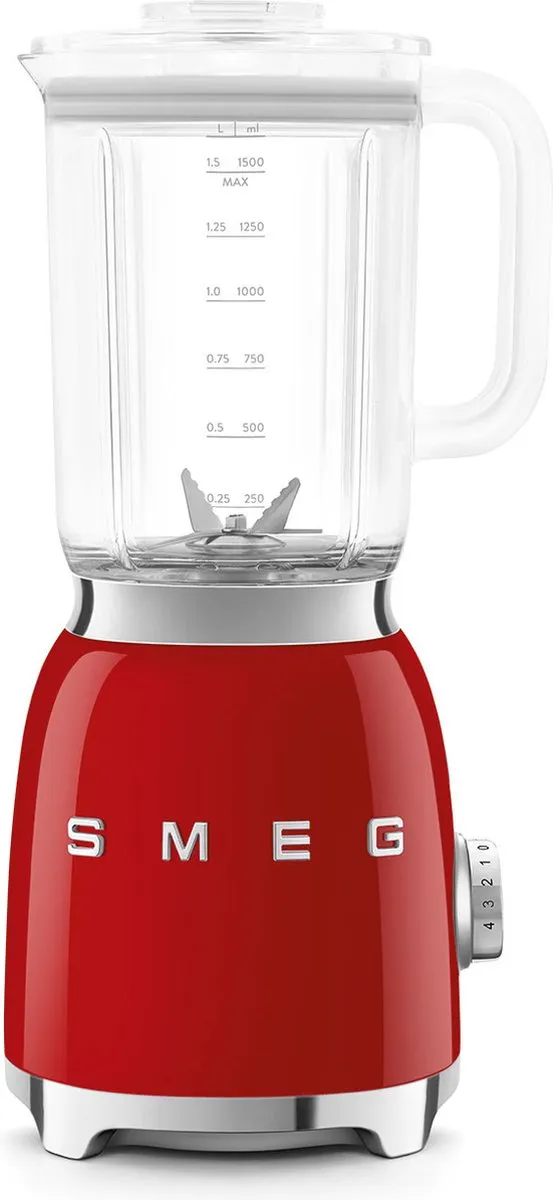 Smeg BLF03RDEU Blender 800W Rood - 1,5L