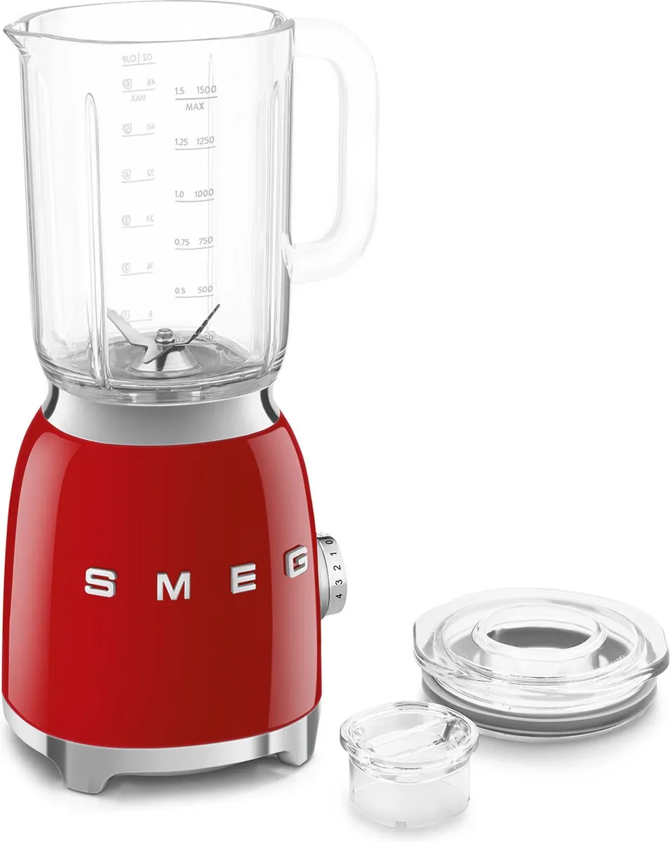 Smeg BLF03RDEU Blender 800W Rood - 1,5L - afbeelding 6 van 6