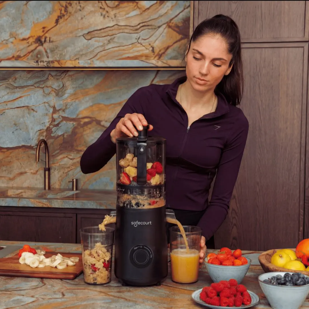 Safecourt Kitchen Slow Juicer XXL SJ600 - 600W - Zwart