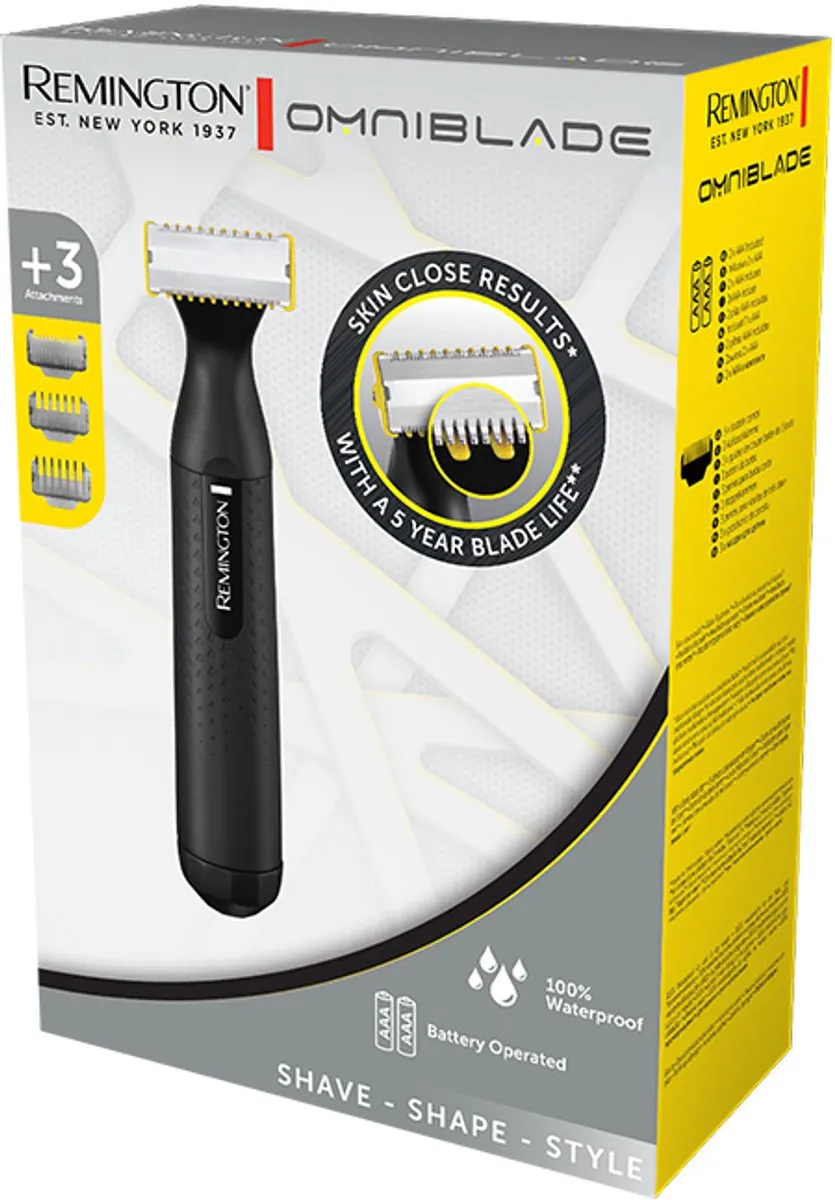 Remington Omniblade Hybride HG1000 Trimmer - 3 Opzetstukken - Zwart