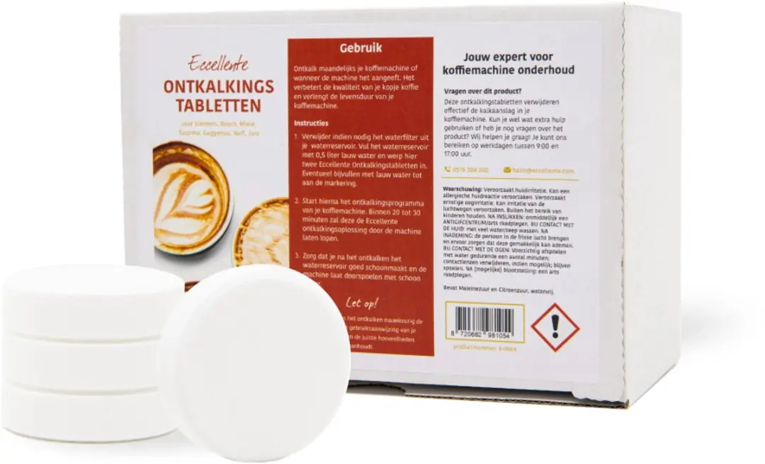 Eccellente Ontkalkingstabletten 18g