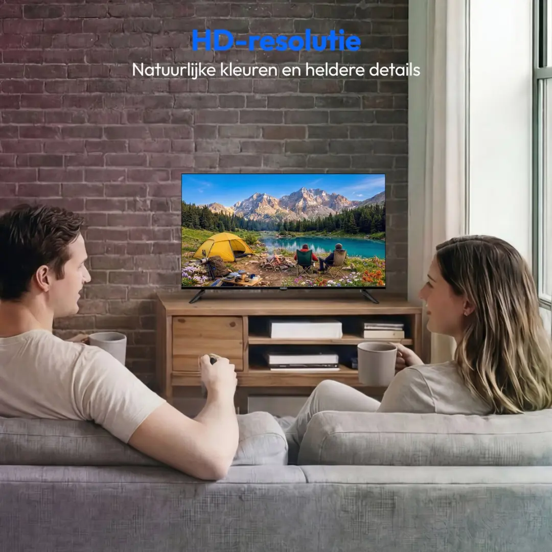 Medion 32" HD TV MD832003 - 2x HDMI - Zwart - afbeelding 6 van 6