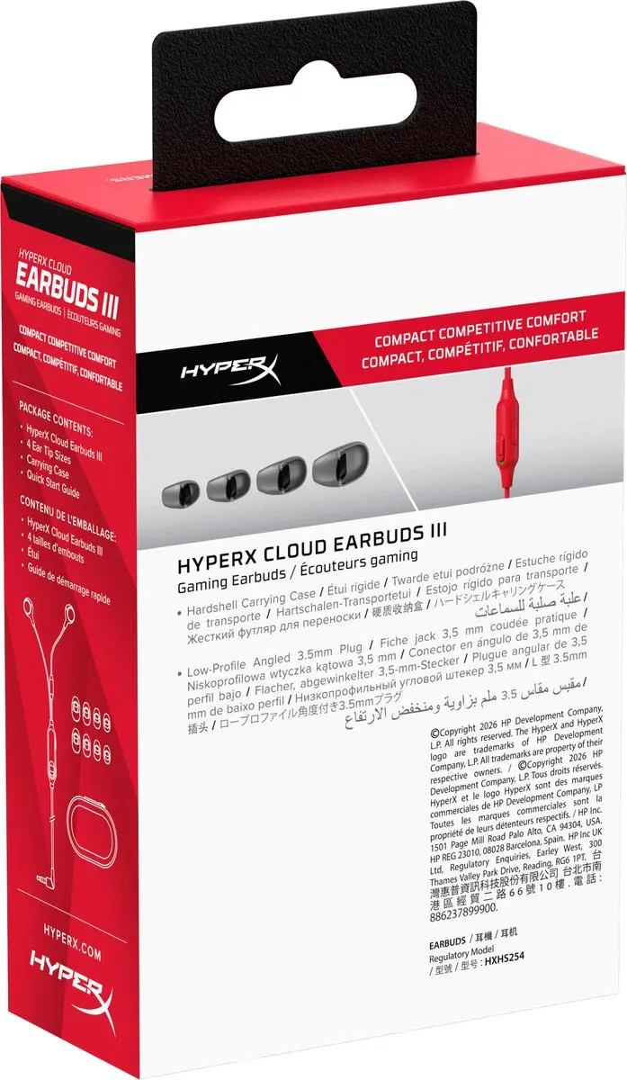 HyperX Cloud Earbuds III BN7S0AA - Rood