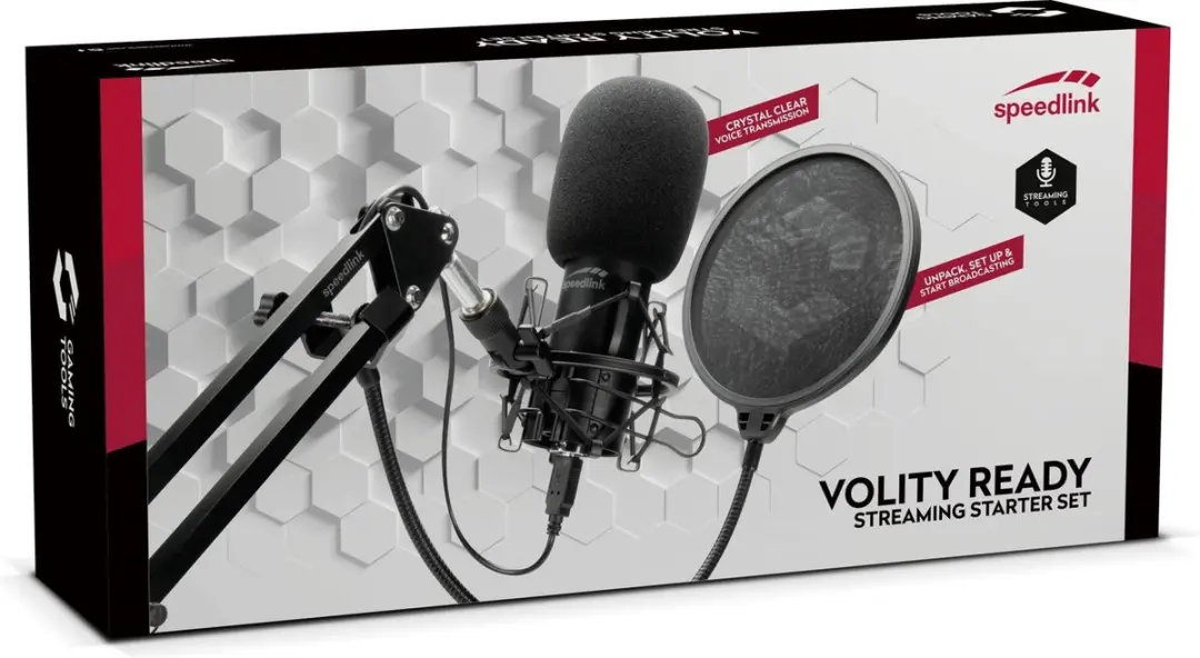 Speedlink VOLITY READY SL-800010-BK Streaming Starterset - Microfoon - Zwart