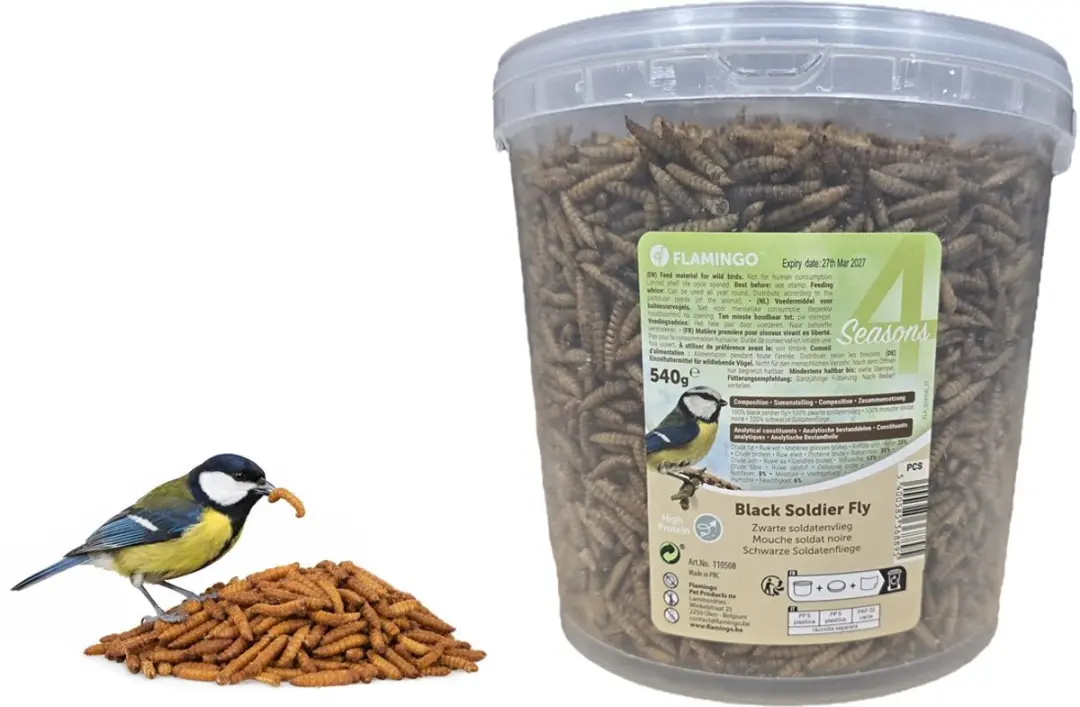 Flamingo Gedroogde Larven 540g