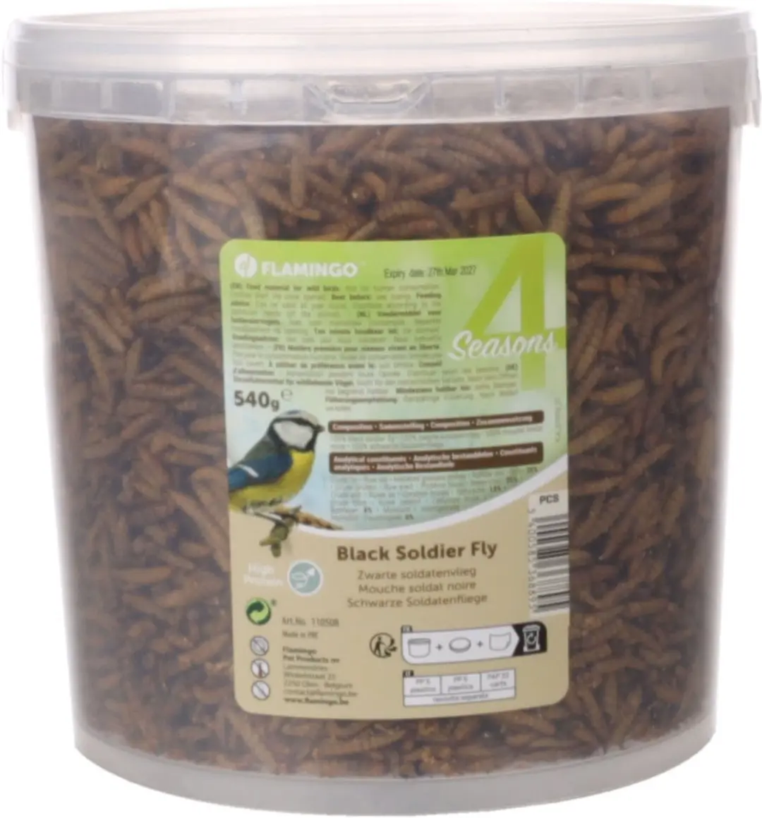 Flamingo Gedroogde Larven 540g