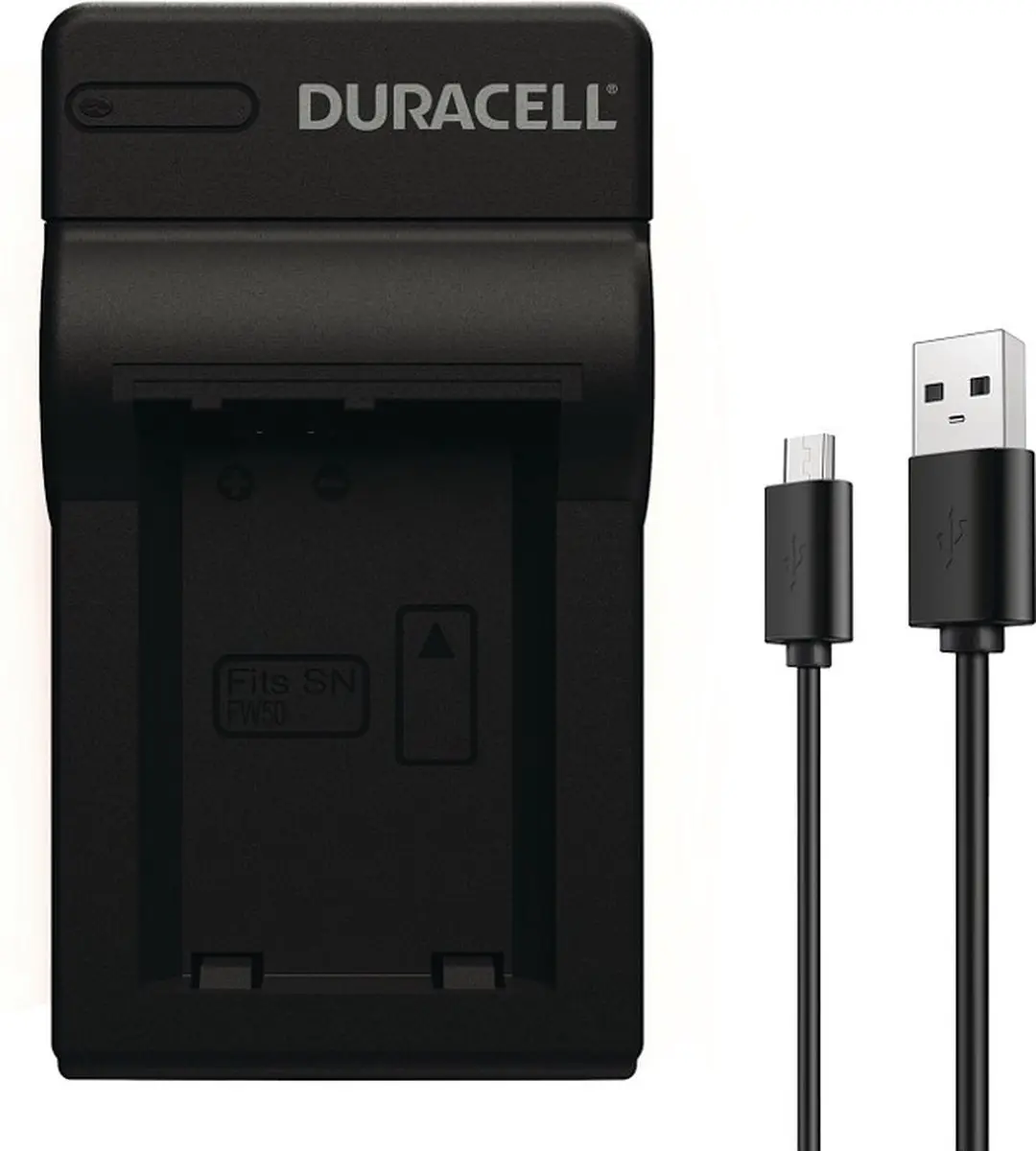 Duracell DRS5962 USB Oplader - Sony NP-FW50 - Zwart