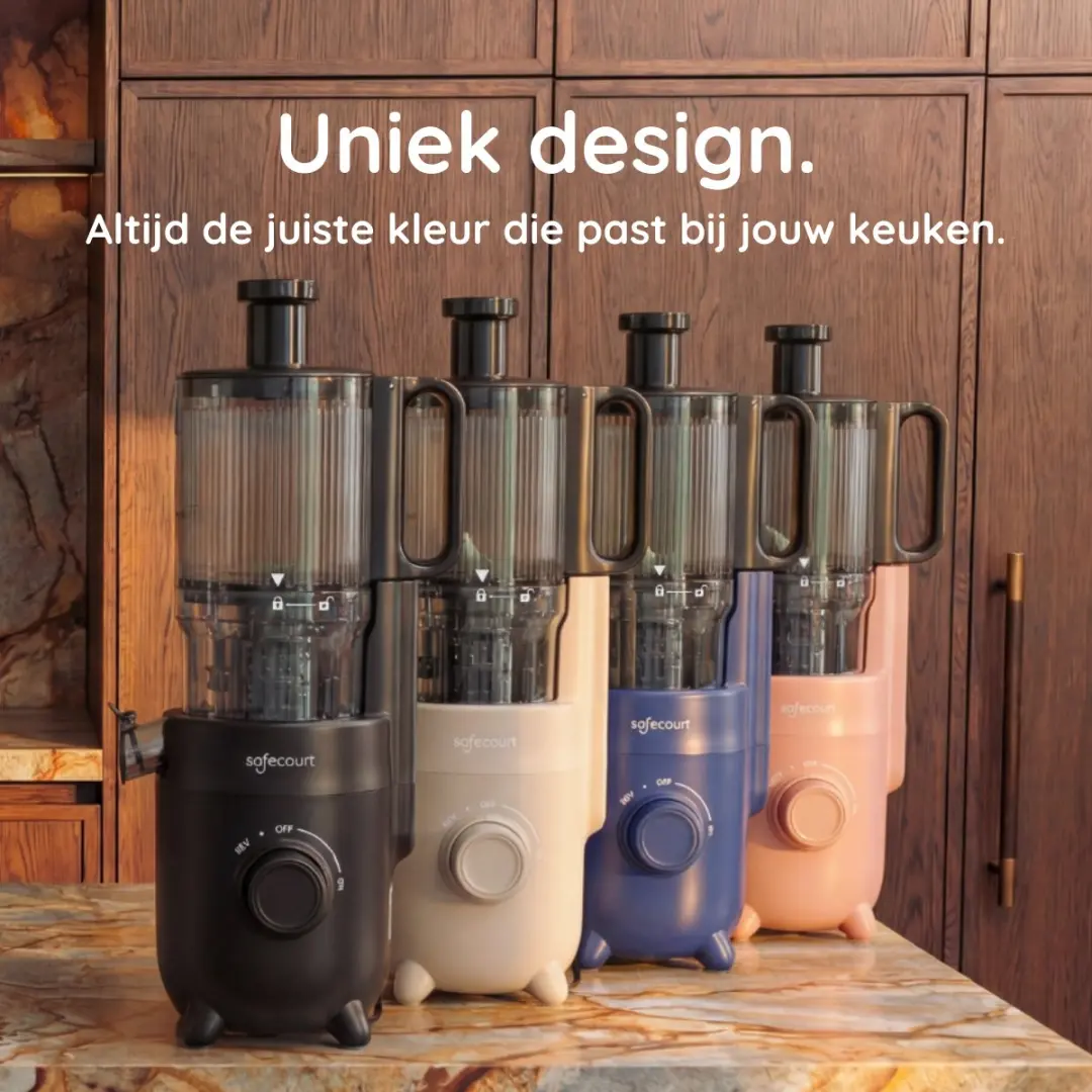 Safecourt Kitchen Slow Juicer SJ500 - Blauw - 220W